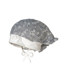 Kopftuch-Mütze Maximo grau-meliert 'Blütentraum'