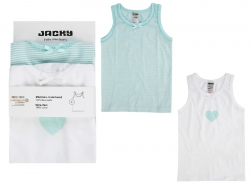  Unterhemd Jacky 2er Pack mint/weiß